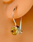 Sol Invictus Citrine Silver Earrings