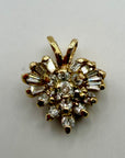 Cinderella 14k Gold and Diamond Pendant