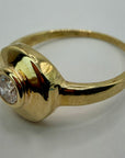 The Eye 14k Gold and Diamond Ring