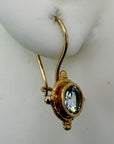 14k Terpsichore White Sapphire Earrings
