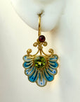 Isadora Duncan Peridot Earrrings