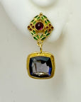 Joyeux Noel Amethyst Earrings