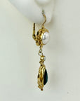 Bloomsbury Onyx Pearl Earrings
