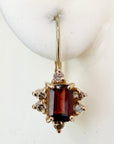 Dorothea Brooke 14k Gold, Garnet and Diamond Earrings