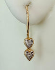 14kダイヤモンドラムールイヤリング(.08ct)