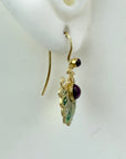 Renaissance Madrigal Garnet Earrings
