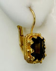 14k Siena Smoky Topaz Earrings