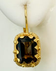 14k Siena Smoky Topaz Earrings