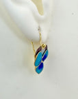 Blossom Enamel Screw Back Earrings