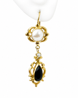 Bloomsbury Onyx Pearl Earrings