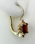 Dorothea Brooke 14k Gold, Garnet and Diamond Earrings