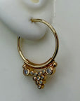 Palazzo Madama 14k Gold and Diamond Earrings