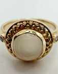 14k Clair de la Lune Moonstone Ring