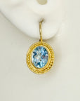 Pre-Raphaelite Topaz Earrings