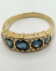 14k Valois Diamond and Sapphire Ring (.08ct)
