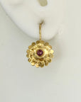 Garnet Corsage Earrings