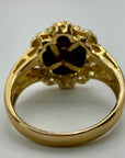 14k La Belle Rose Garnet and Diamond Ring (.07ct)