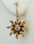 La Traviata 14k Gold and Diamond Earrings