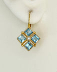 Blue Skies Topaz Earrings