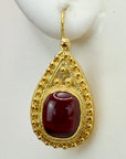 Raja Garnet Earrings
