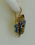 Stravinsky Peridot and Garnet Earrings