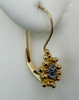 14k Celestial Diamond Earrings (.07ct)