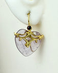 Julietta Amethyst Heart Earrings