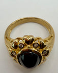 14k La Belle Rose Garnet and Diamond Ring (.07ct)