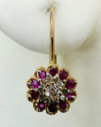 白雪姫ルビーダイヤモンドイヤリング(0.25ct)