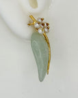 Aventurine Frond Earrings