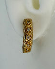 Crystal Palace 14k Gold and Diamond Earrings