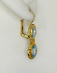 Blue Topaz Ballroom Earrings