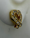 14k Diamond Love Knot Earrings