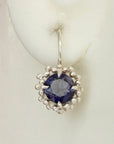 Iolite Wreath Earrings