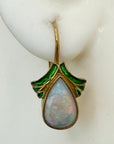 Olga 14k Gold and Opal Earrings