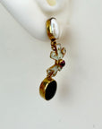 Paris World Exhibition Onyx Earrings