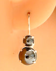 La Bohème Hematite Silver Earrings