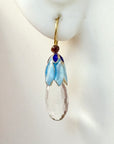 Crystal Pear Earrings