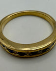 14k Millay Sapphire and Diamond Ring (.08ct)