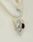 Dear Heart Garnet Earrings
