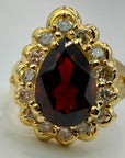 14k眠れる森の美女のリング(.35ct)