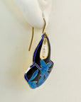 Shadow Leaf Screw Back Earrings
