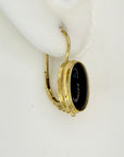 Onyx Cricket Earrings