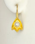 Golden Pearl Earrings