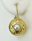 Lady Caroline 14k Gold and Pearl Earrings
