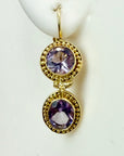 Amethyst Amulet Earrings