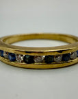 14k Millay Sapphire and Diamond Ring (.08ct)