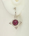 Thira Garnet Earrings