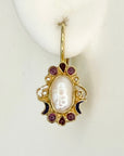 Natasha Crawford Onyx and Pearl Earrings