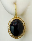 14k Oxford Onyx Earrings